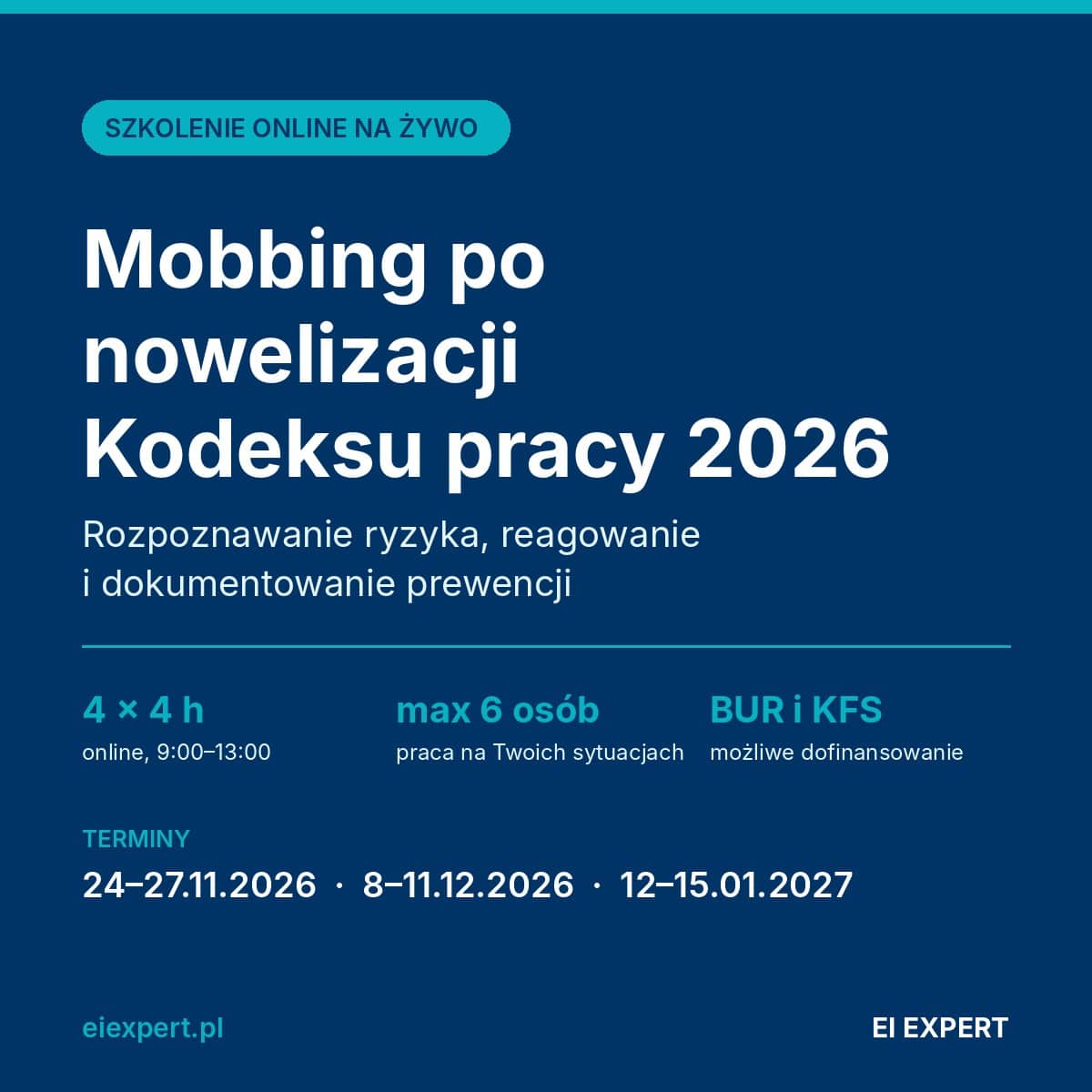 Dr Rafał Szewczyk i dr Marta Szewczyk przygotowują plan prewencji mobbingu